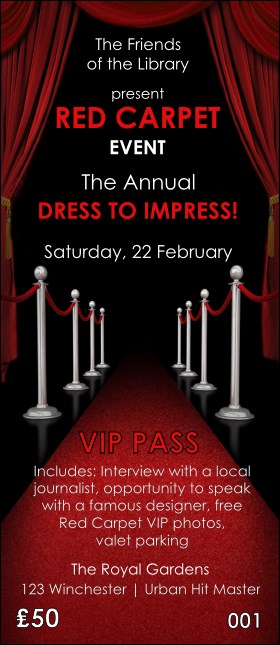 VIP Pass Templates | VIP Pass Printing | Eventgroove